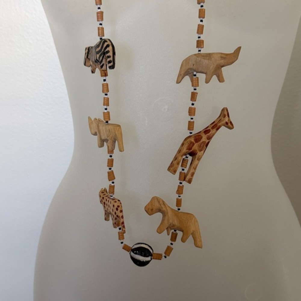 Wildlife Charm Beaded Necklace, handmade in Africa!